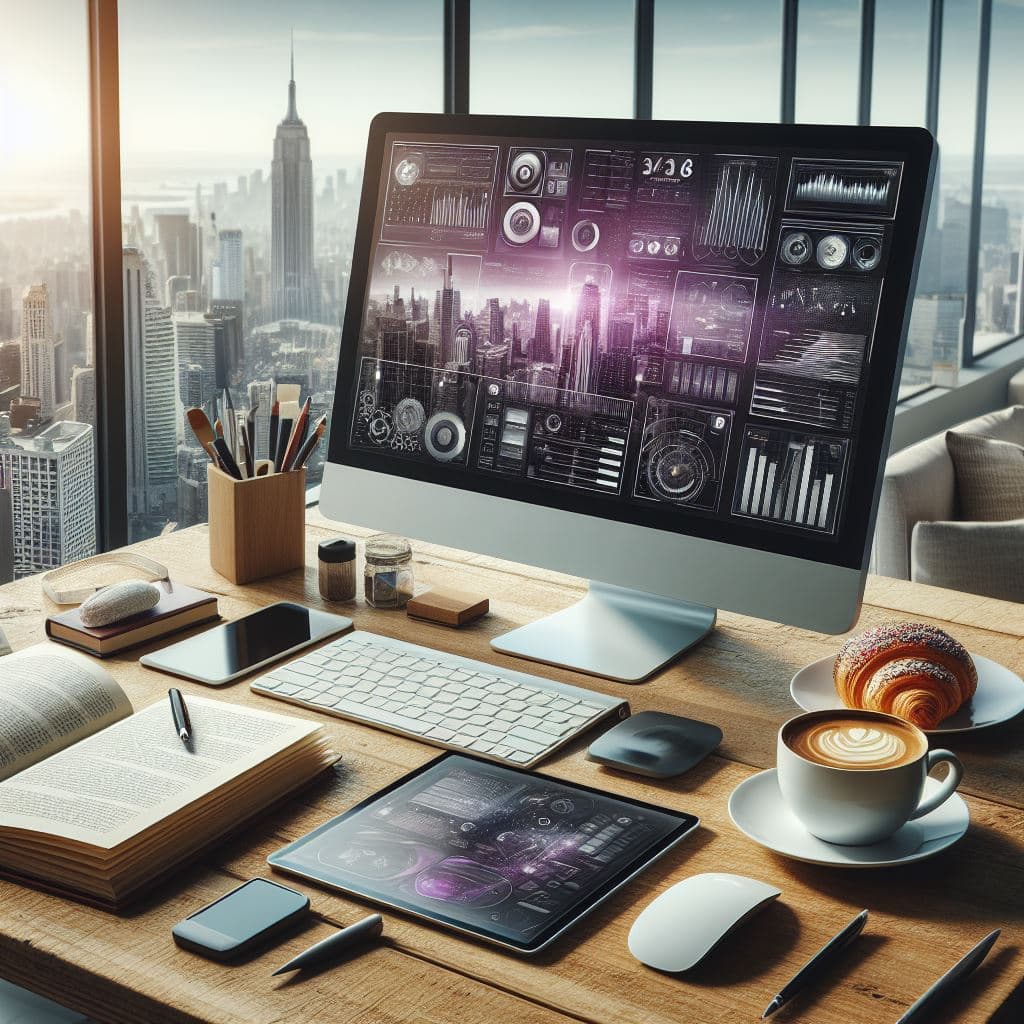 developer desk setup art